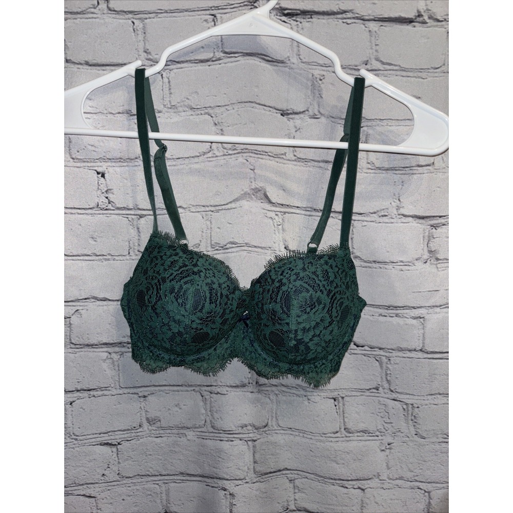 Victoria's Secret Green Lined Demi Bra - Size 34C MSRP $58.50